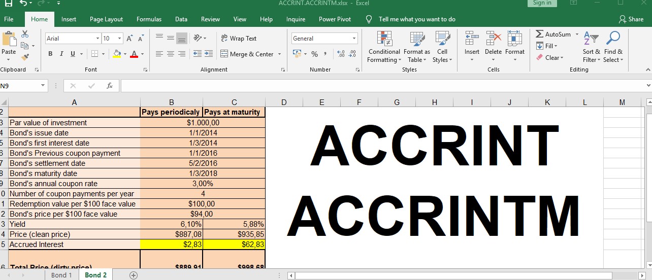 How To Use The Financial Functions Accrint Accrintm Excelpedia How To Use The Financial Functions Accrint Accrintm Excelpedia