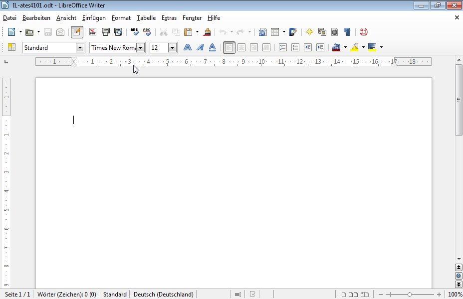 Fügen Sie ins aktuelle Dokument ein 3x3-LibreOffice Tabelle mit folgenden Daten ein:
WriterSonstige
20128020
20139010 