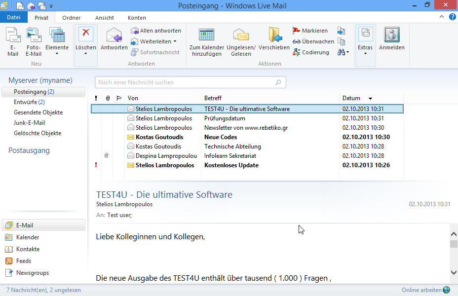 Stellen Sie Windows Live Mail so ein, dass die Originalnachricht nicht in der Antwort übernommen wird. 