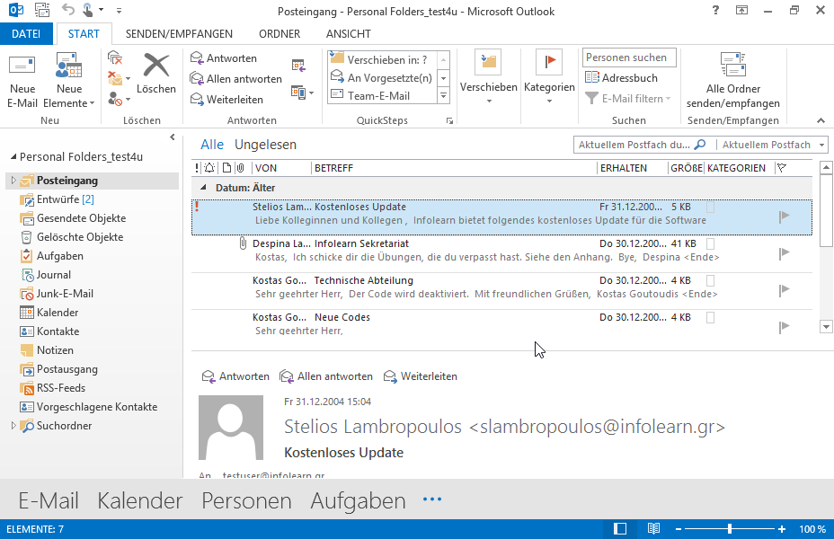 Verfassen und senden Sie eine neue Nachricht an kostas@myserver.gr mit dem Betreff Hallo und den Text Hallo Welt ab. Verfassen und senden Sie eine neue Nachricht an kostas@myserver.gr mit dem Betreff Hallo und den Text Hallo Welt ab.
