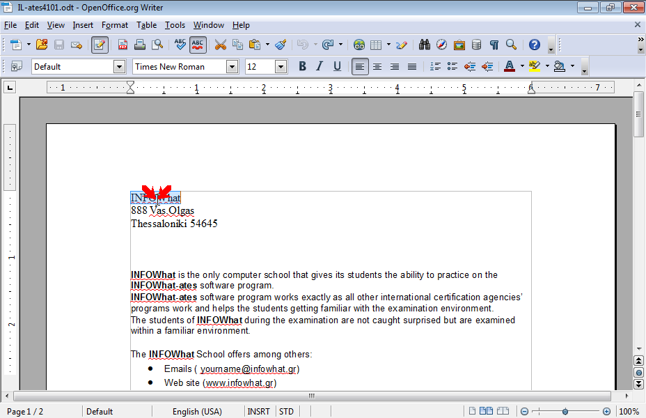 Apply any strikethrough and shadow effect to the first word of the current document. Apply any strikethrough and shadow effect to the first word of the current document.