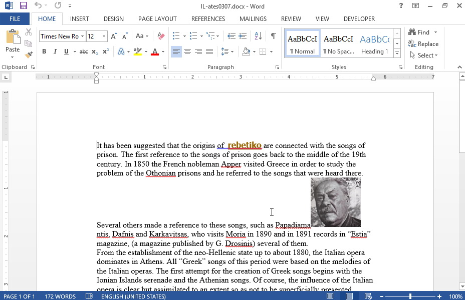 Apply the square wrapping style to the image of the document. Apply the square wrapping style to the image of the document.