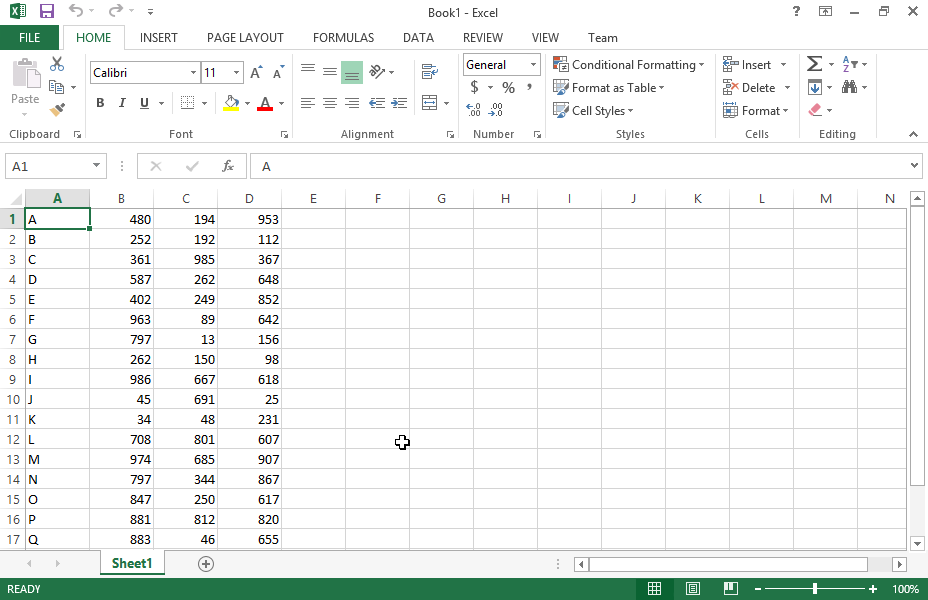 Use the Lookup function to display in the cell C20 the value of the Column C that corresponds to the letter of the Column A, according to the letter displayed in the A20 cell. The table range is A1:C18. 