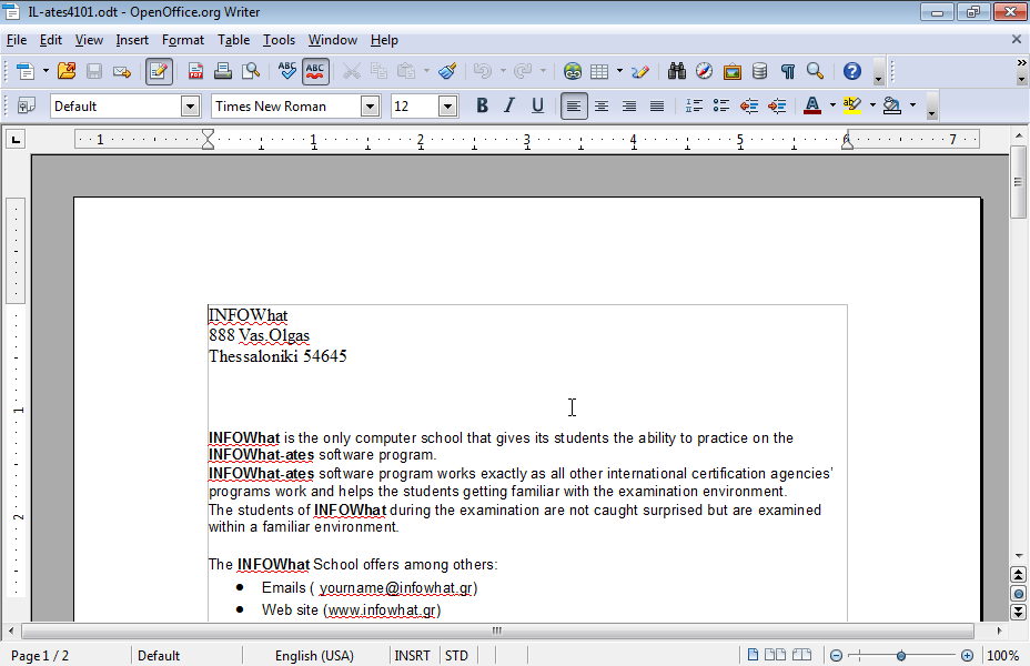 Change the font size to 12 pt to the whole document.