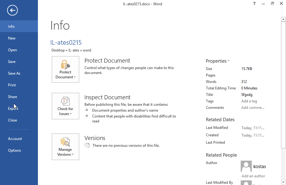 Close the current document without terminating Microsoft Word application. Close the current document without terminating Microsoft Word application.