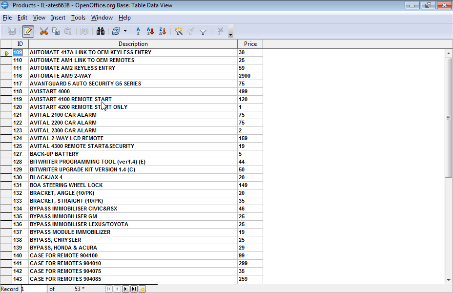 Create a filter that will narrow down the records of the Products table to price values ranging between 30 and 100. Do not close the table. Create a filter that will narrow down the records of the Products table to price values ranging between 30 and 100. Do not close the table.