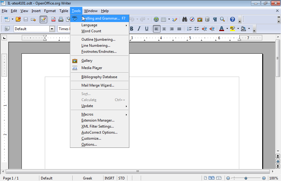 Create and save a Letter Document, with Mail Merging, to the folder IL-ates\OO_Writer of the desktop with the name Letters. The letters will receive only the students of the class Info Junior (Use the file classes.odb of the folder IL-ates\OO_Writer of the desktop for the recipients). Start the letter with the salutation Dear Mr. and the surname of the recipient for men, and the salutation Dear Mrs. and the surname of the recipient for women.