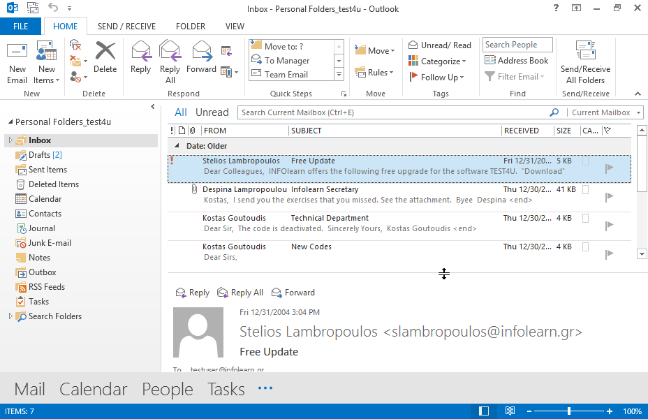 Display the column To next to the column From in your Inbox and apply ascending sorting.
