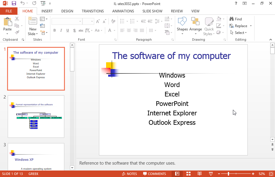 Enter the text Microsoft Office in the footer of every slide of the presentation. Enter the text Microsoft Office in the footer of every slide of the presentation.