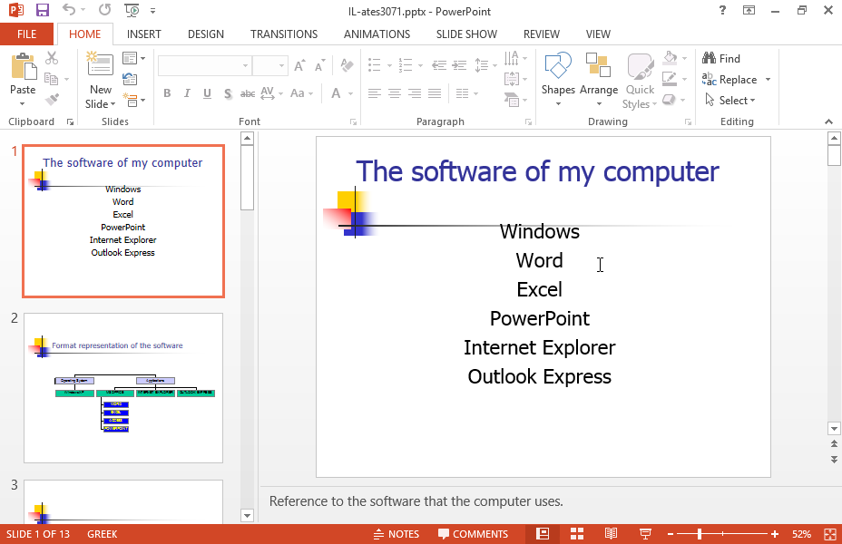 Insert a new slide using the Title Slide layout in the beginning of the current presentation. Insert a new slide using the Title Slide layout in the beginning of the current presentation.