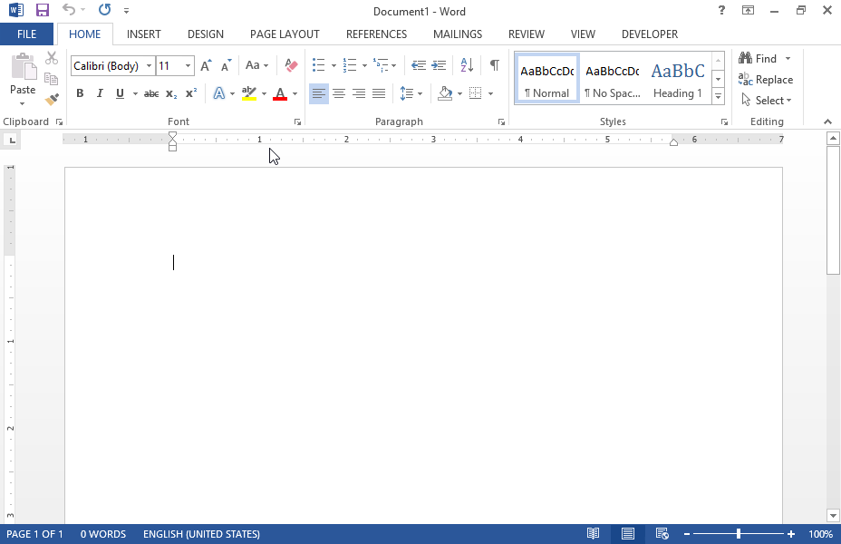 Insert a table with 13 columns and 15 rows into the already opened document. Insert a table with 13 columns and 15 rows into the already opened document.