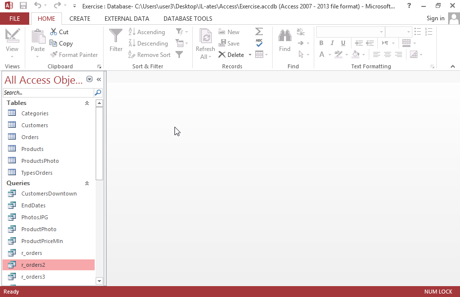 Insert a text box in the footer section of the R_Orders report that will display the lowest value of the DateOfOrder field. Save the changes. Insert a text box in the footer section of the R_Orders report that will display the lowest value of the DateOfOrder field. Save the changes.