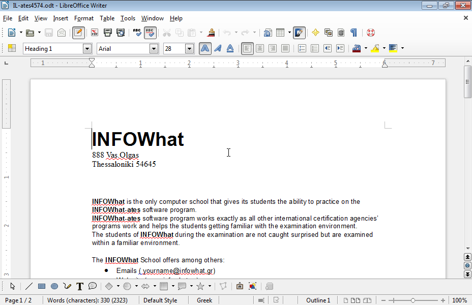 Insert the symbol ® in the end of the word INFOWhat appearing in the document Heading. Insert the symbol ® in the end of the word INFOWhat appearing in the document Heading.