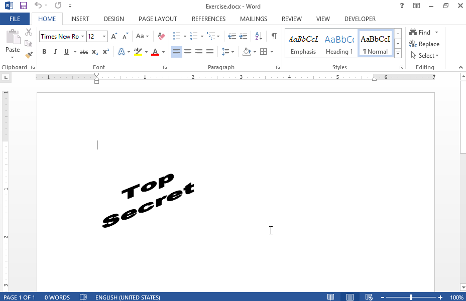 Make sure the text of the current document appears behind text on the total of the existing pages (as well as on those added in the future). Location of the text is irrelevant. Then save it as template in the IL-ates folder using Report as template name.