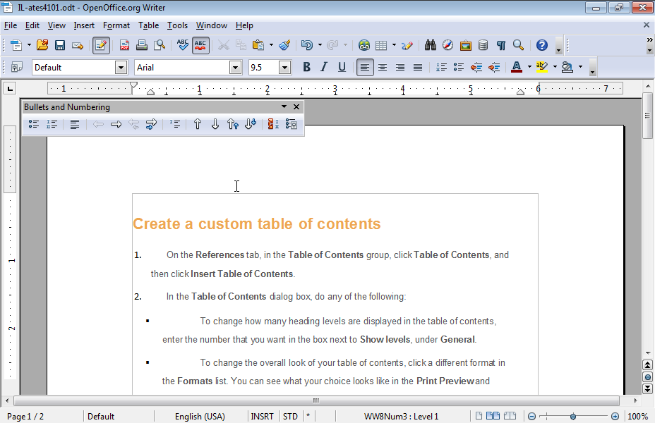 Navigate from Desktop to IL-ates\OO_Writer folder and open the image Exercise.jpg. Then apply all necessary formats on the document appearing on your screen, so that it looks like the document appearing on image Exercise.jpg. Make sure that the date appearing on the footer is the current one. Navigate from Desktop to IL-ates\OO_Writer folder and open the image Exercise.jpg. Then apply all necessary formats on the document appearing on your screen, so that it looks like the document appearing on image Exercise.jpg. Make sure that the date appearing on the footer is the current one.