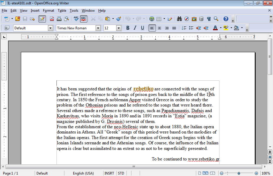 Navigate on the text to the middle of the 19th century. appearing in the first paragraph. Convert ordinals abbreviation from 19th into superscript.