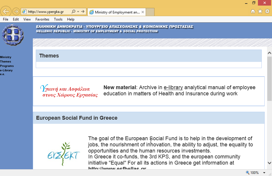 Print only the frame of the text The goal of the European Social Fund....  and only the 1st page to the default printer.