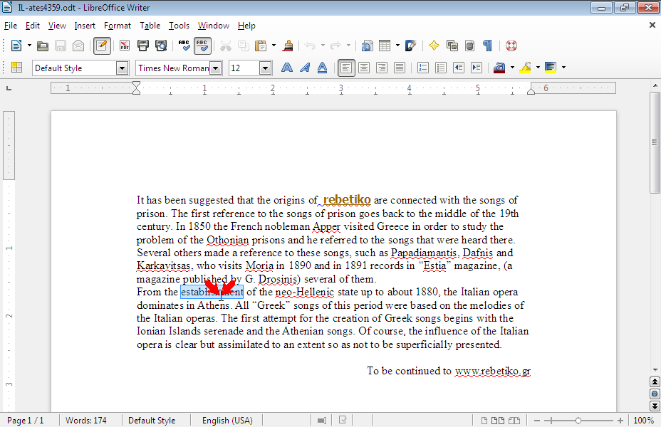 Select the paragraph beginning with the text From the establishment of the neo-Hellenic state... Select the paragraph beginning with the text From the establishment of the neo-Hellenic state...