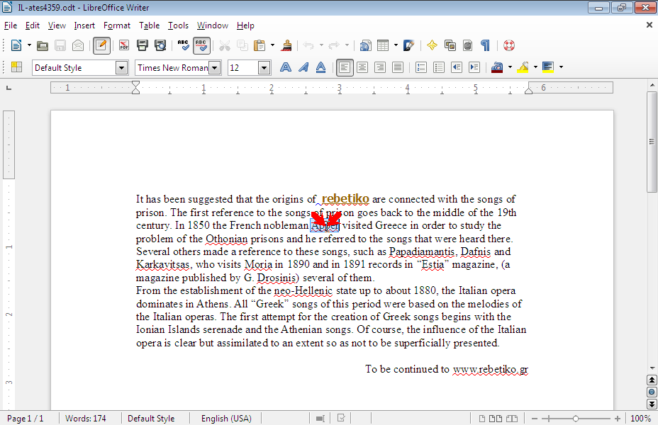 Select the word Apper in the first paragraph. Select the word Apper in the first paragraph.