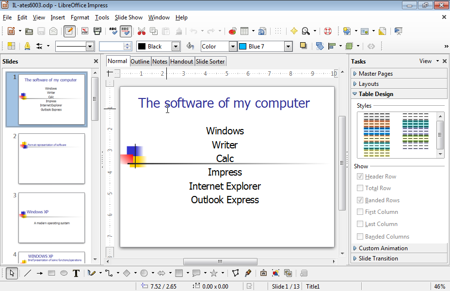 Start the Slide Show from the slide titled INTERNET EXPLORER.