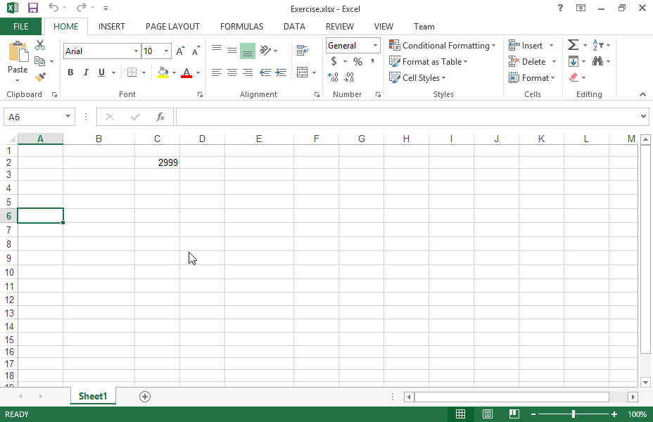 Use the appropriate function in the cell C8 to display the value 198, if the cell C2 value is higher than or equal to 3000. Otherwise, the function returns the value 0.198.