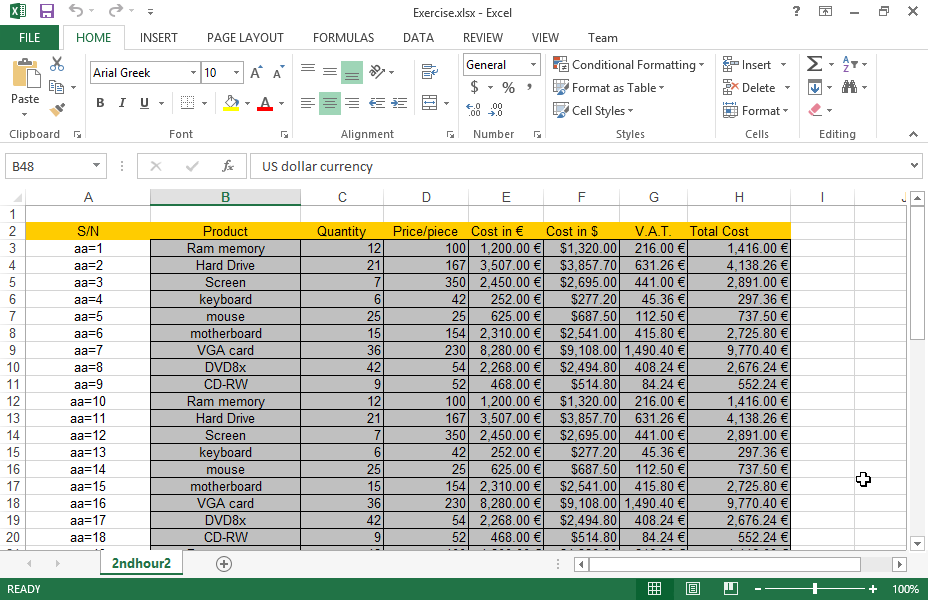 openoffice calc count non empty cells