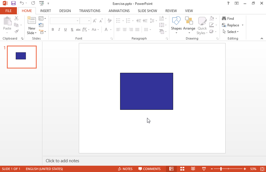 Display the image which appears behind the rectangle, without moving it.