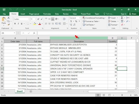 Apply the appropriate format on the column C so that cells are displayed in yellow background color if the first letter is greater than the letter m. If the first letter is less than m, respective cells are displayed in red background color. 