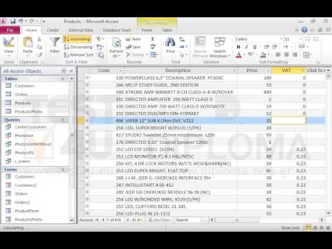 Apply the appropriate settings to the products table so that the VAT field is required. Make sure there are not any errors after the table is saved.  