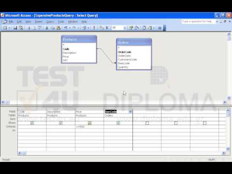 Modify the ExpensiveProductsQuery query to retrieve only sold products of a price higher than or equal to 500. Save the result of the query to a new table named ExpensiveProducts. Save and run the query (use the ItemCode). Modify the ExpensiveProductsQuery query to retrieve only sold products of a price higher than or equal to 500. Save the result of the query to a new table named ExpensiveProducts. Save and run the query (use the ItemCode).