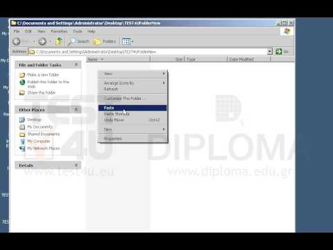 Paste the contents of the clipboard into the TEST4UFolderNew folder on your desktop. Paste the contents of the clipboard into the TEST4UFolderNew folder on your desktop.