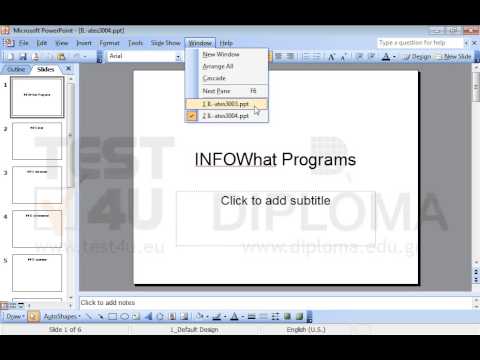 Navigate to the IL-ates3003.ppt presentation which is already open. Navigate to the IL-ates3003.ppt presentation which is already open.