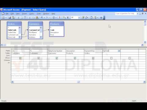 Create a new field in the Payment query that will multiply the Price field value displayed in the Products table by number 0.23. Use TaxVal as name for the calculated field. Save and close the query. Create a new field in the Payment query that will multiply the Price field value displayed in the Products table by number 0.23. Use TaxVal as name for the calculated field. Save and close the query.