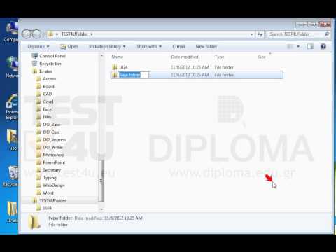 You can see theTEST4UFolder folder on your desktop. Create the following 3 subfolders: folder1, folder2 and folder3 in this folder. Create a new subfolder named folder4 in the folder1 subfolder. (Every time you run the question folders names change, so folders names appearing on the solution video may be different from the ones appearing in the question).