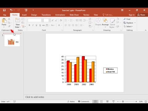 Create a new presentation similar to the one in the Presentation.wmv file stored in the IL-ates\PowerPoint folder on your desktop. The files you will need are stored in the same folder as well. Slide transitions are random.The background of the chart may be any of the preset gradients.
 