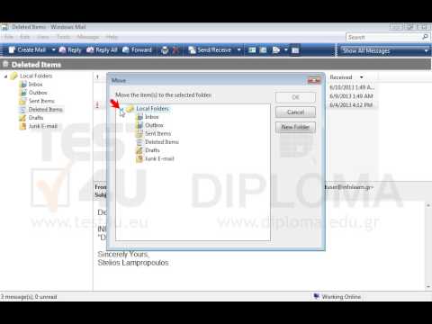 Restore the deleted message with subject Fw: Free Update to the Sent items folder. Restore the deleted message with subject Fw: Free Update to the Sent items folder.
