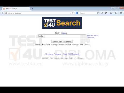 Find information on the Net about the keyword test4u
The results should not include pages displaying the text INFOlearn
Before you submit your answer, make sure that the result page is displayed.