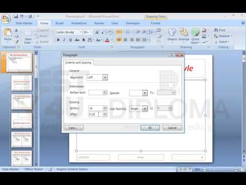 Create a slide template under the name myFile. Apply bold and italics font and any color except black to the title letters. Also, make sure the distance before and after the bulleted paragraphs is 0.3 lines (16pt). Then save the template to the IL-ates\PowerPoint folder on your desktop. Create a slide template under the name myFile. Apply bold and italics font and any color except black to the title letters. Also, make sure the distance before and after the bulleted paragraphs is 0.3 lines (16pt). Then save the template to the IL-ates\PowerPoint folder on your desktop.
