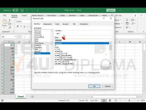 Format, automatically, the cell range A1:A100 to display numbers with two decimal spaces and a thousand separator, if they are higher than zero. If they are less than zero, numbers will be displayed with three decimal places and a thousand separator in red font color. If they are zero, the word Zero will be displayed in green font color.
Use custom number formatting.