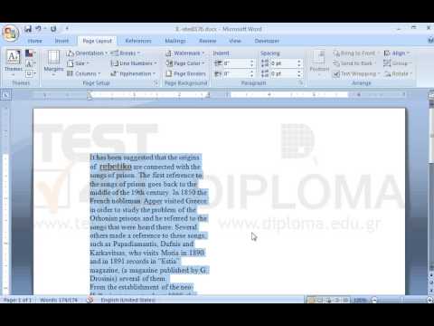 Select the whole document, apply two column layout and insert a line between the columns. Next, make sure that the two columns are of equal height (text balancing).