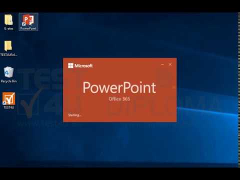 Open the Microsoft PowerPoint application. Open the Microsoft PowerPoint application.