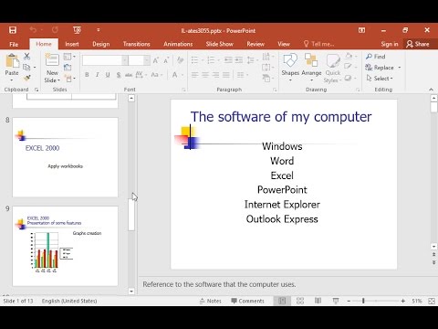 Navigate to the slide titled EXCEL Presentation of some features and modify the colors of the Books and CDs bars by applying any of the available colors.