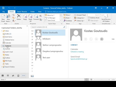 Ändern Sie die E-Mail-Adresse von Kostas Goutoudis auf kostas@infolearn.gr. Ändern Sie die E-Mail-Adresse von Kostas Goutoudis auf kostas@infolearn.gr.