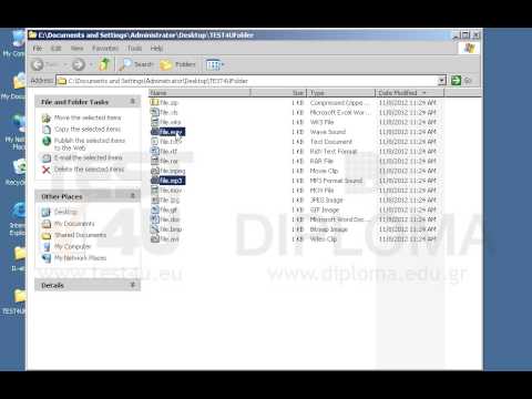 Delete all sound files from the TEST4UFolder folder on your desktop.