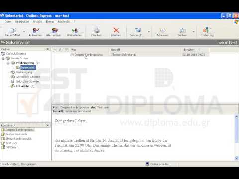 Verschieben Sie die Nachricht vom Unterordner Sekretariat in den Ordner Posteingang und dann löschen Sie den Unterordner Sekretariat. 