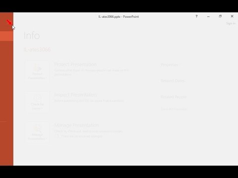 Close the current presentation without closing the application. Close the current presentation without closing the application.