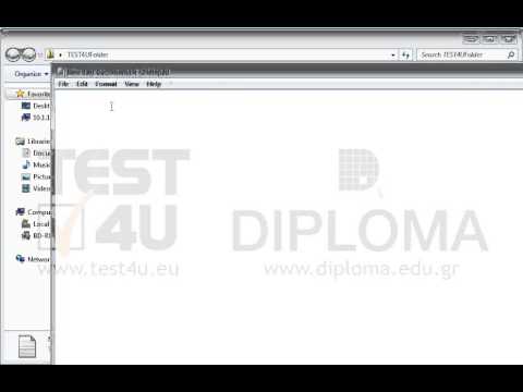 Copy, without visiting the link, the About TEST4Usearch link address (URL) to a .txt file that you will create in the TEST4UFolder folder on your desktop. Save the file under a name of your choice.