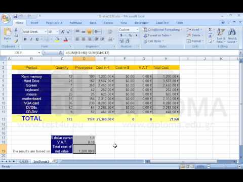 Correct the error of the formula in cell D19 of the 2ndhour2 worksheet.