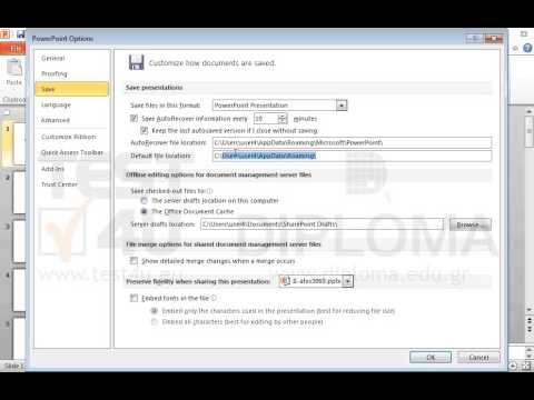 Change the settings of the application (not of the presentation) as follows:
User name: john
Default files location: c:\
Number of recent documents: 6 Change the settings of the application (not of the presentation) as follows:
User name: john
Default files location: c:\
Number of recent documents: 6