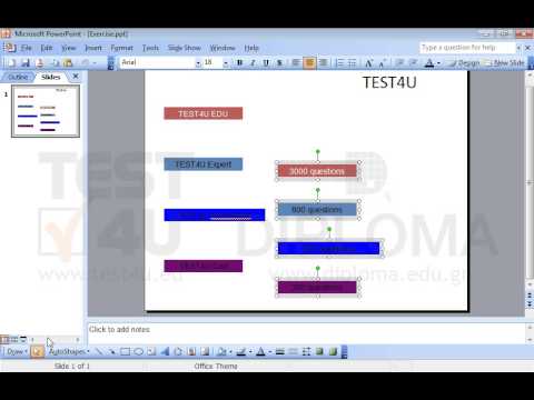 Make sure the objects which displays question numbers are vertically distributed on the slide.